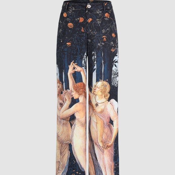 Cider Pants & Jumpsuits Renaissance Print Straight Leg Pants Cider